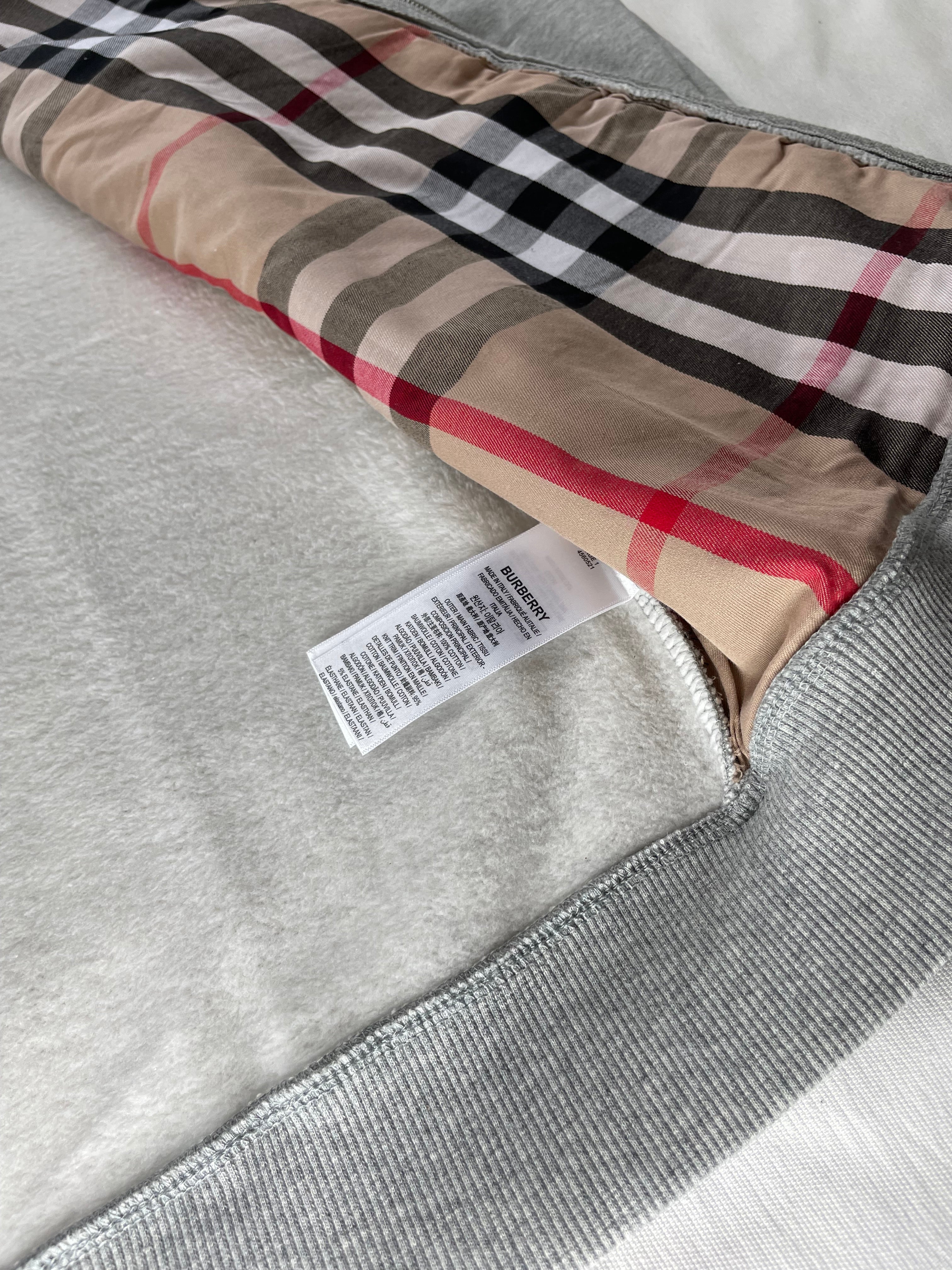 Burberry Zip-up Hoodie Grey