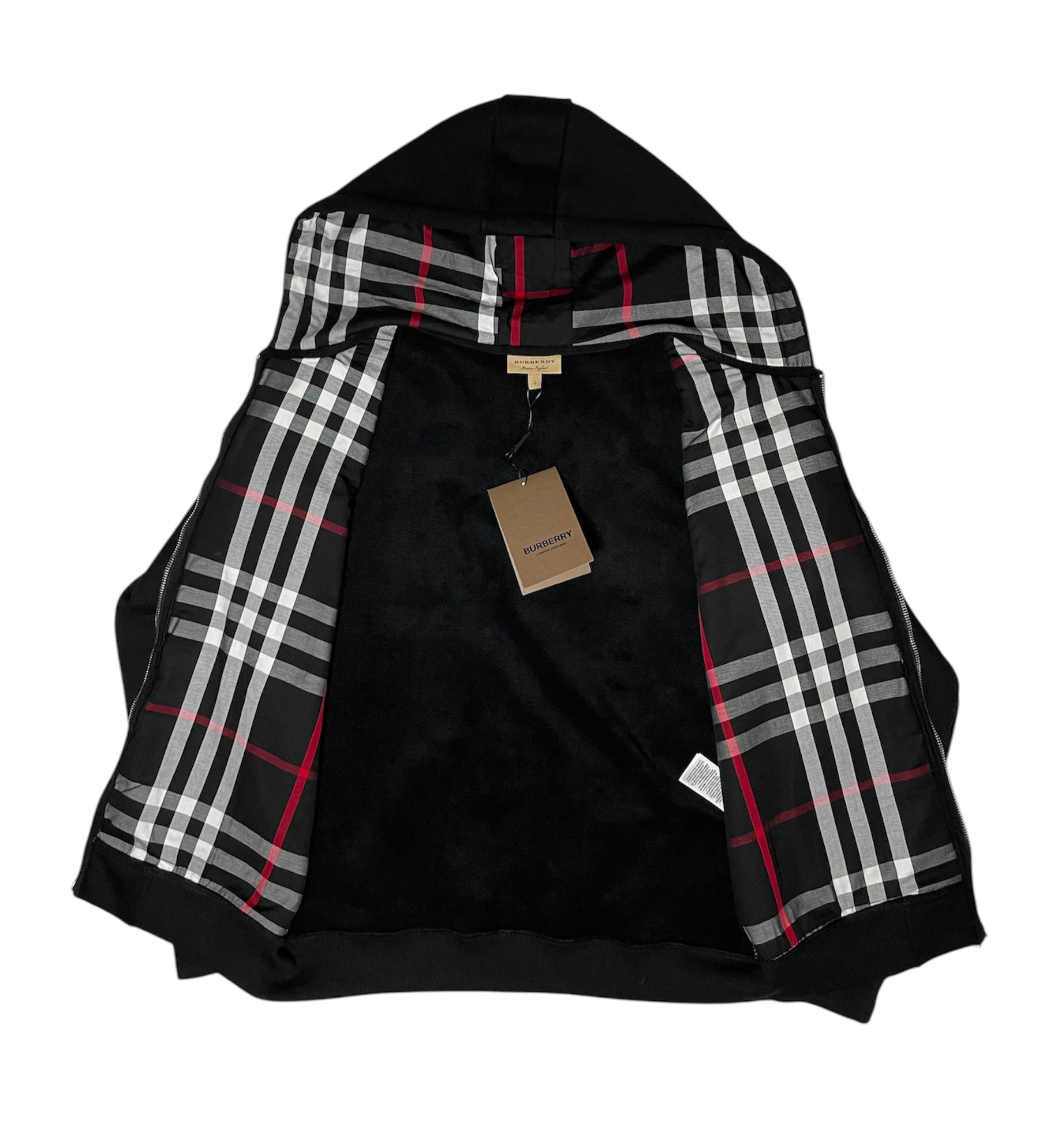 Burberry Zip-up Hoodie Black