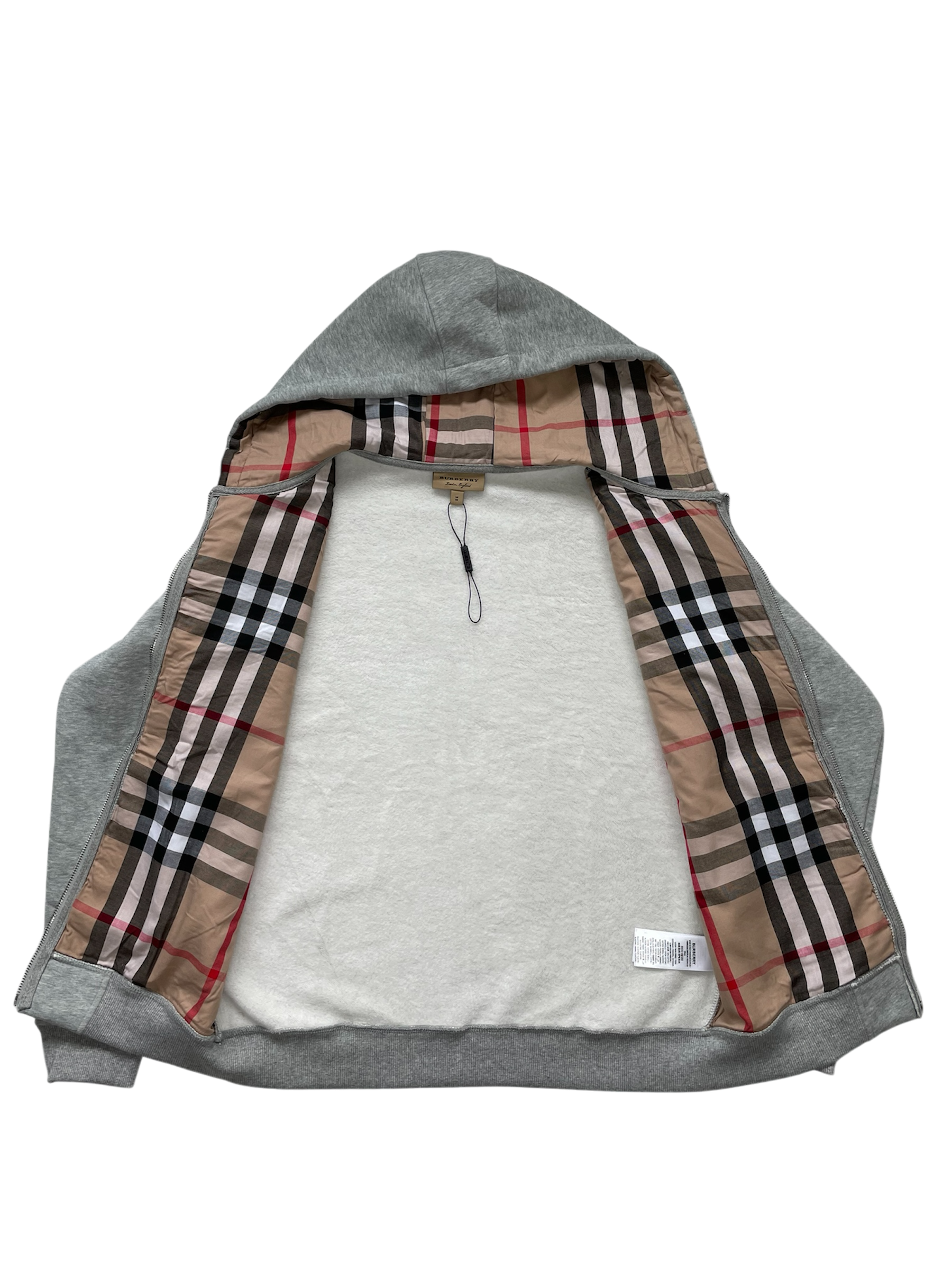 Burberry Zip-up Hoodie Grey