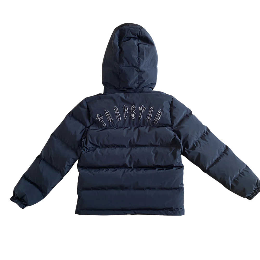 Doudoune à capuche noire "Irongate" de Trapstrar