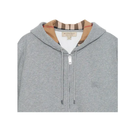 Burberry Zip-up Hoodie Grey