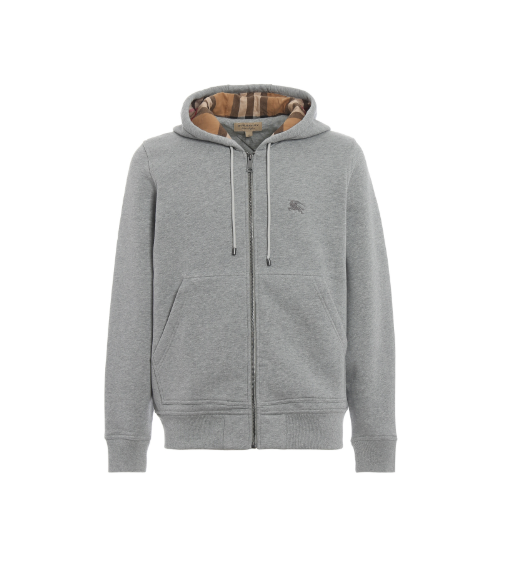 Burberry Zip-up Hoodie Grey